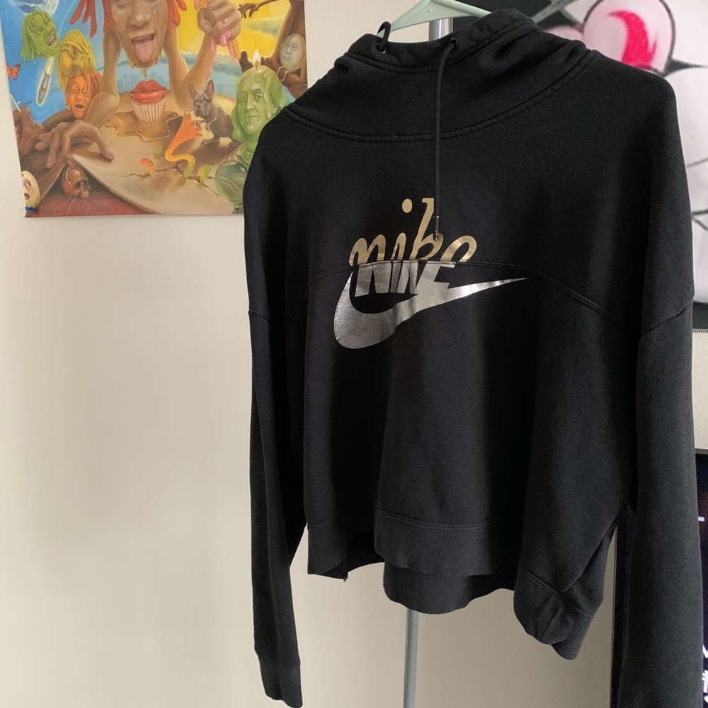 Nike Cropped hoodie + tee combo